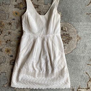 J crew eyelet lined dress size 0